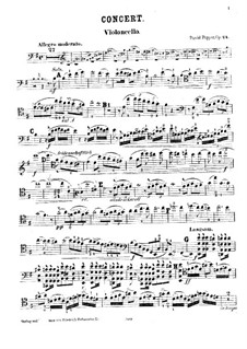Concerto for Cello and Orchestra No.2 in E Minor, Op.24: Solo part by David Popper