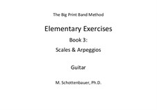 Elementary Exercises. Book III: Guitar by Michele Schottenbauer