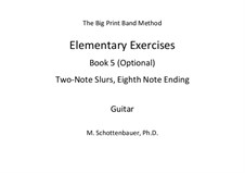 Elementary Exercises. Book V: Guitar by Michele Schottenbauer