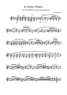 In Venice Waters By V Abt Sheet Music On Musicaneo