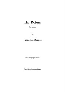 The Return: For guitar by Francisco Burgos