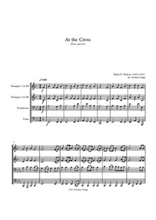 At the Cross: For brass quartet by Ralph E. Hudson