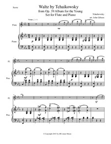 No.8 Waltz: For flute and piano by Pyotr Tchaikovsky