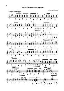 Carried away with happiness: For a single performer by Sergej Kolgan