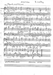 Duettino for violin and viola: Score for two performers by Daniel Mihai