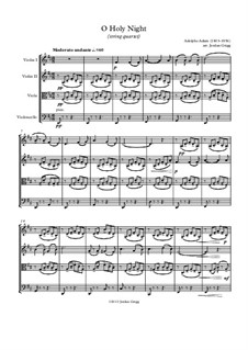 Instrumental version: For string quartet by Adolphe Adam