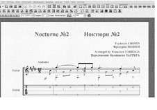 No.2 in E Flat Major: For guitar (with tablature) by Frédéric Chopin