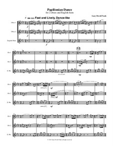 Papilionian Dance: For two oboes and cor anglais by Gary Nash