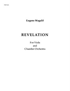 Revelation: For viola and chamber orchestra – score by Eugene Magalif