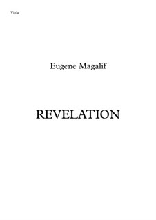 Revelation: For viola and chamber orchestra – violas part by Eugene Magalif
