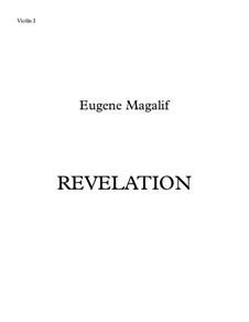 Revelation: For viola and chamber orchestra – violins I part by Eugene Magalif