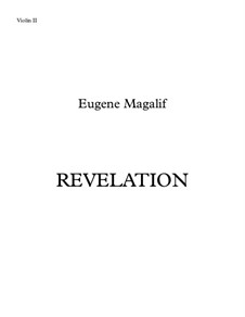 Revelation: For two violas and chamber orchestra – violins II part by Eugene Magalif