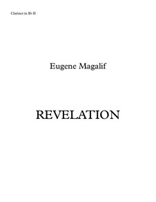 Revelation: For alto flute and chamber orchestra – clarinet II part by Eugene Magalif