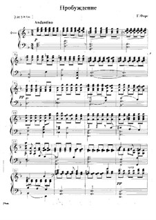 Three Songs, Op.7: No.1 Après un rêve, for two violins and piano by Gabriel Fauré