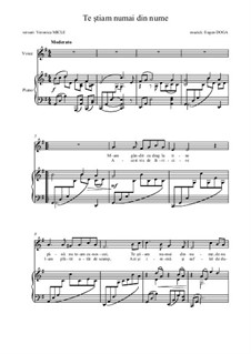 Te ştiam numai din nume: For voice and piano by Eugen Doga