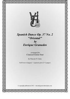 Dance No.2: For two guitars by Enrique Granados
