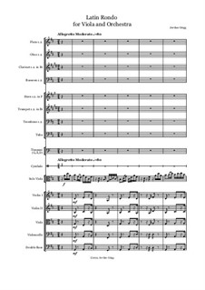Latin Rondo for Viola and Orchestra: Latin Rondo for Viola and Orchestra by Jordan Grigg