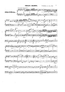 Septet in A Major, Op.132: Cello and double bass parts by Friedrich Kalkbrenner
