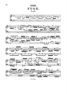 Fugue in D Minor, BWV Anh.180: Fugue in D Minor by Johann Peter Kellner