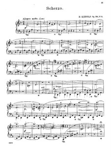 Six Sketches, Op.28: No.4 Scherzo by Halfdan Kjerulf