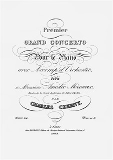 Concerto for Piano and Orchestra No.1, Op.214: Piano solo part by Carl Czerny