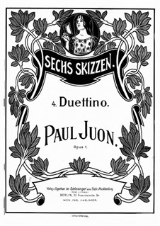 Six Sketches, Op.1: No.4 Duettino by Paul Juon