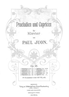 Präludien und Capricen, Op.26: Präludien und Capricen by Paul Juon