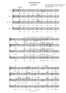 Part Song Service for men's voices or mixed choir: Part Song Service for men's voices or mixed choir by Arthur Seymour Sullivan, Samuel Webbe, Thomas F. Walmisley