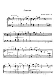 Gavotte, Op.3: Gavotte by Mischa Levitzki