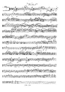 Quintet for Flute and Strings in E Flat Major, Op.66: Viola I part by Franz Krommer