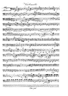 Quintet for Flute and Strings in E Flat Major, Op.66: Cello part by Franz Krommer