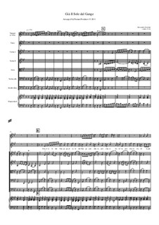 Gia' il sole dal Gange: For tenor, strings, solo trumpet and continuo – score by Alessandro Scarlatti