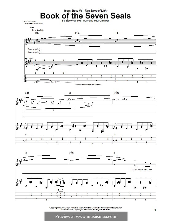 Book of the Seven Seals by S. Vai, P. Caldwell, S. Ivory on MusicaNeo