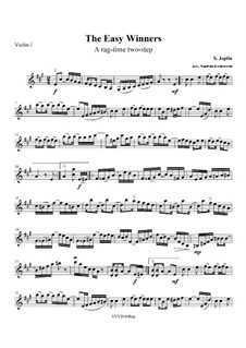 The Easy Winners: For string quartet – parts by Scott Joplin