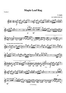 Maple Leaf Rag: For string quartet – parts by Scott Joplin