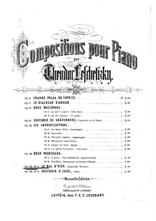 Two Pieces, Op.35: No.1 Le bal d'hier by Theodor Leschetizky