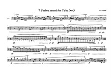 7 Umbra morti for Tuba: No.3, MVWV 555 by Maurice Verheul