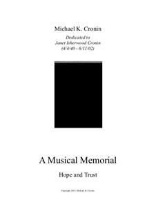 A Musical Memorial: Hope and Trust by Michael Cronin