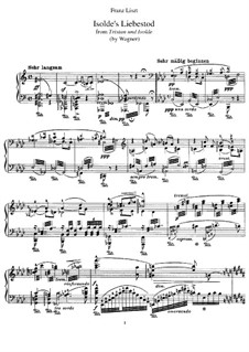 Isolde's Love Death: For piano (with fingering) by Richard Wagner