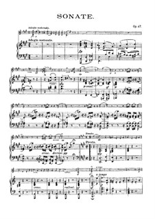 Sonata for Violin and Piano No.9 'Kreutzer', Op.47: Score by Ludwig van Beethoven