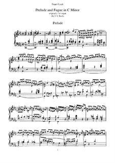 Six Preludes and Fugues, BWV 543-548: No.3. Version for piano, S.462 by Johann Sebastian Bach