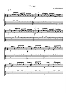Этюд до мажор by K. Schenitsyn - sheet music on MusicaNeo