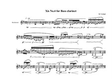 Xis No.4 for Bass clarinet, MVWV 563: Xis No.4 for Bass clarinet by Maurice Verheul