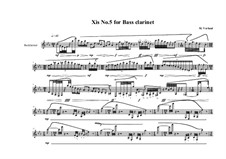 Xis No.5 for Bass clarinet, MVWV 564: Xis No.5 for Bass clarinet by Maurice Verheul
