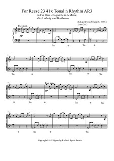 144 Variations on Fur Elise: For Reese No.23 by Richard Byron Strunk