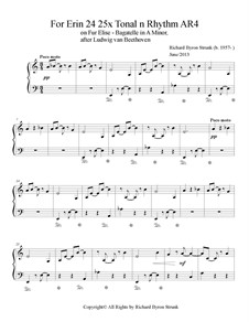 144 Variations on Fur Elise: For Erin. 24 Selected Variations of 144 by Richard Byron Strunk