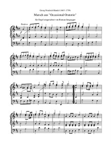 The Occasional Oratorio, HWV 62: Marsch (Orgel-Transkription) by Georg Friedrich Händel
