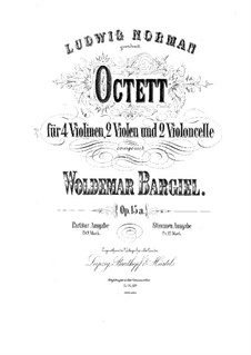 String Octet in C Minor, Op.15a: Full score by Woldemar Bargiel