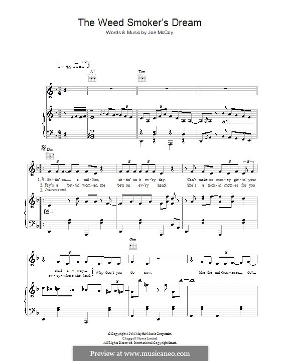 The Weed Smoker's Dream (Hugh Laurie) by J. McCoy on MusicaNeo
