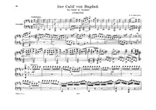 Le calife de Bagdad: Overture in D Major, for piano four hands by Adrien Boieldieu